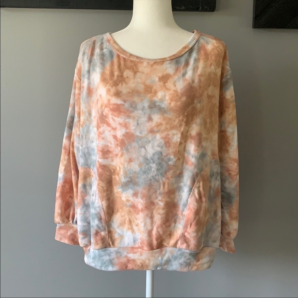 LUSH Long Sleeve Tie Dye Top